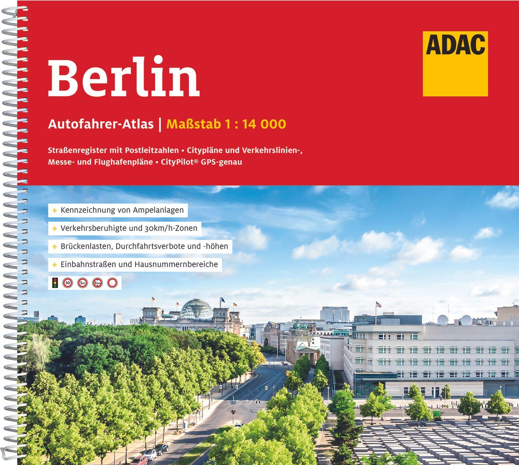 Adac Autofahreratlas Berlin 1:14.000 | Taschenbuch | Adac Atlanten |