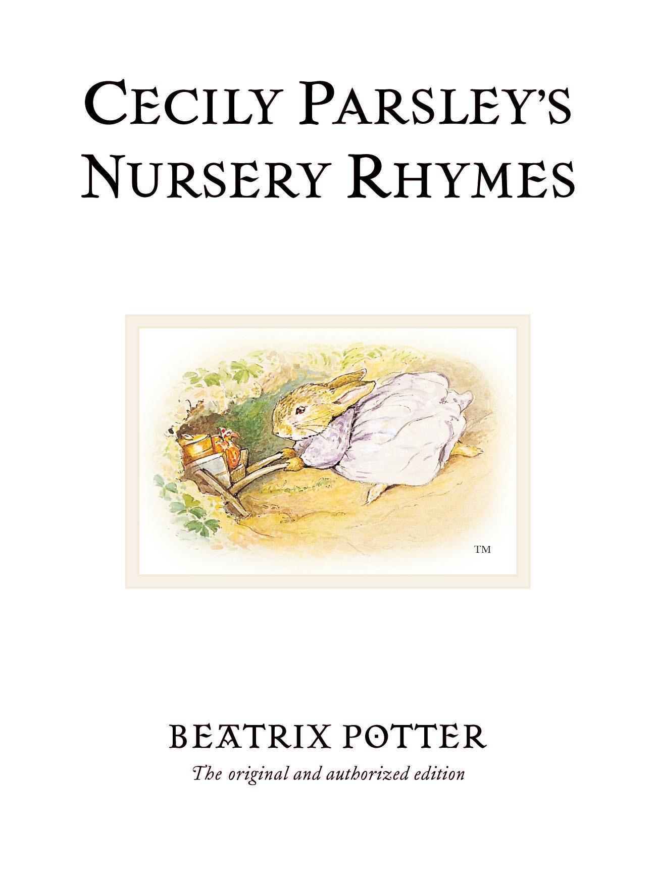 Cecily Parsley's Nursery Rhymes / Beatrix Potter / Buch / Peter Rabbit / 40 S. / Englisch / 2002 / Penguin Young Readers Group / EAN 9780723247920 - Potter, Beatrix