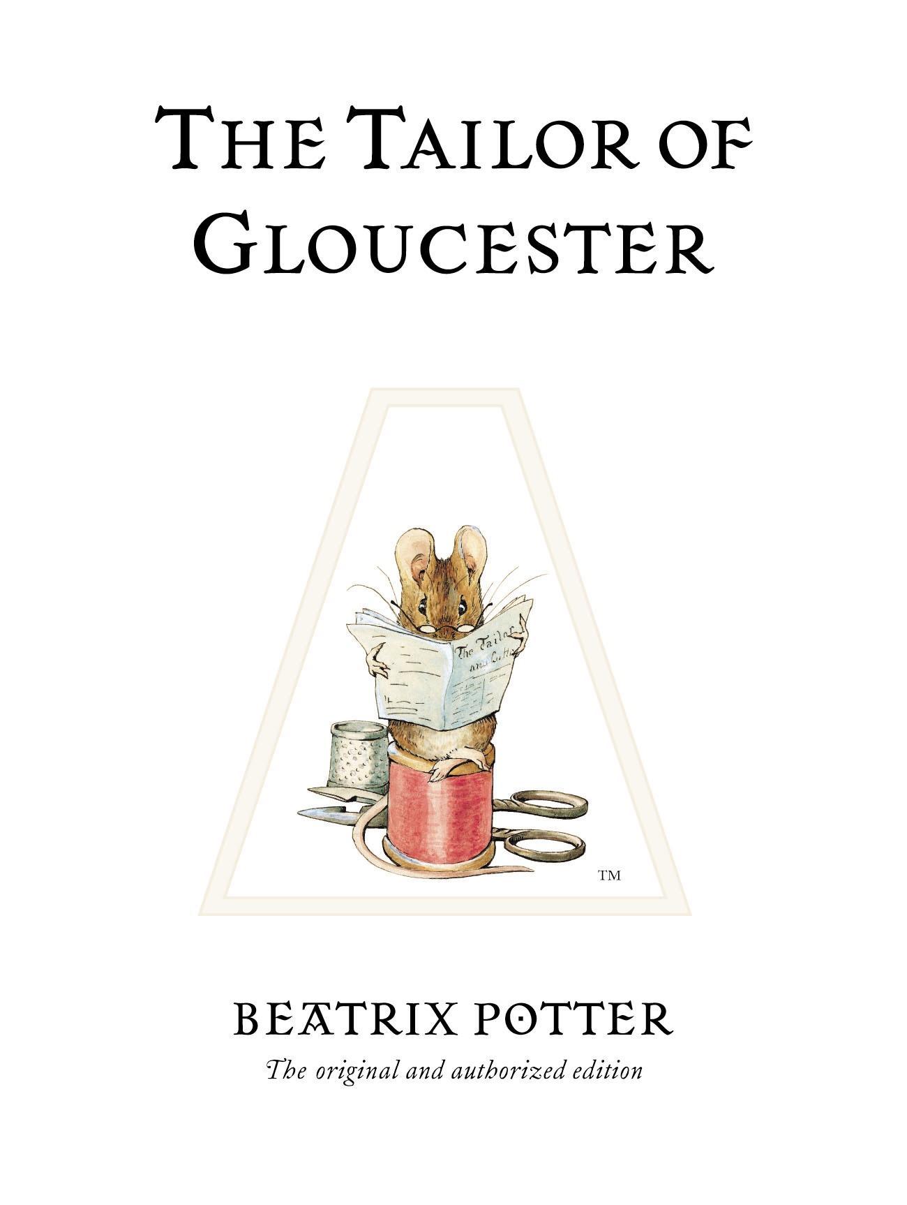 The Tailor of Gloucester / The original and authorized edition / Beatrix Potter / Buch / 57 S. / Englisch / 2002 / Penguin Random House Children's UK / EAN 9780723247722 - Potter, Beatrix