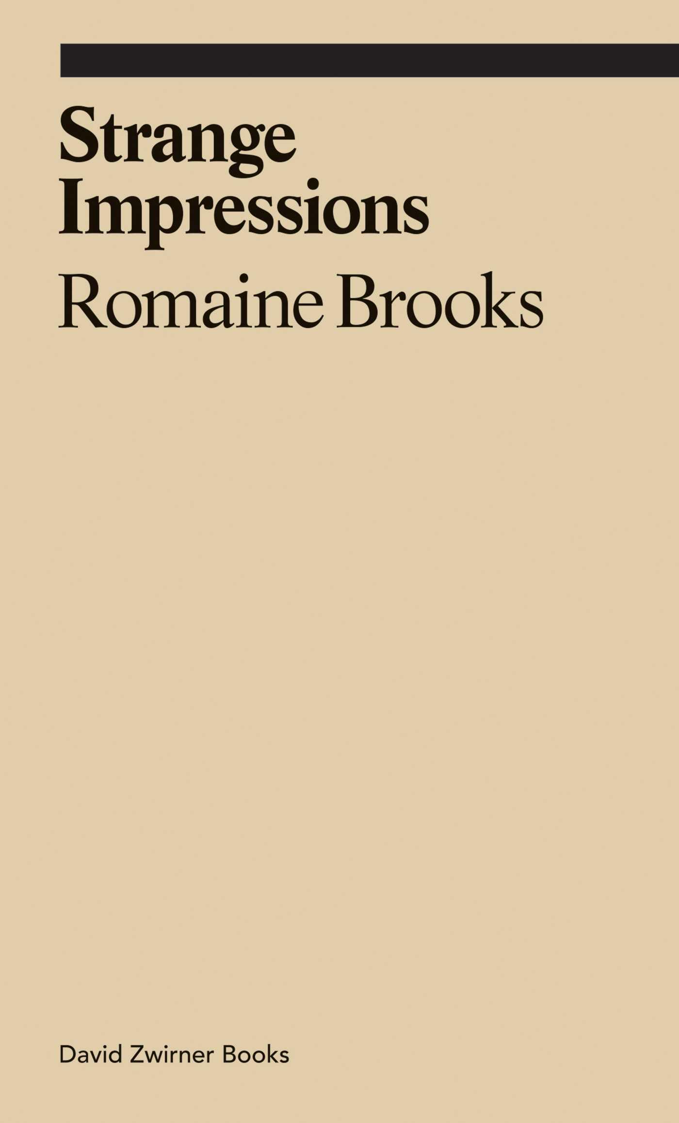 Strange Impressions / Romaine Brooks / Taschenbuch / Kartoniert / Broschiert / Englisch / 2022 / David Zwirner / EAN 9781644230824 - Brooks, Romaine