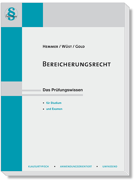 Bereicherungsrecht / Karl-Edmund Hemmer (u. a.) / Taschenbuch / Skripten Zivilrecht / VI / Deutsch / 2020 / Hemmer-Wüst / EAN 9783861939429 - Hemmer, Karl-Edmund