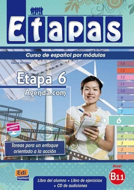 Etapas Level 6 Agenda.com - Libro del Alumno/Ejercicios + CD / Sonia Eusebio Hermira (u. a.) / Buch / Etapas / 80 S. / Spanisch / 2014 / EDINUMEN / EAN 9788498481853 - Eusebio Hermira, Sonia