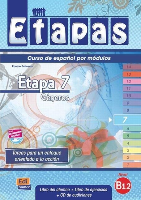 Etapas Level 7 Géneros - Libro del Alumno/Ejercicios + CD / Sonia Eusebio Hermira (u. a.) / Buch / Etapas / 80 S. / Spanisch / 2014 / EDINUMEN / EAN 9788498481860 - Eusebio Hermira, Sonia