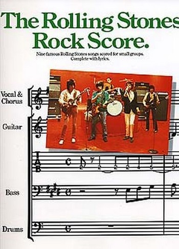 The Rolling Stones: Rock Score / Partitur / 1991 / Music Sales / EAN 9780711905566