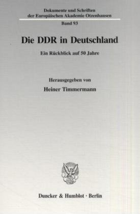 Die DDR in Deutschland / Ein Rückblick auf 50 Jahre / Taschenbuch / 936 S. / Deutsch / 2001 / Duncker & Humblot / EAN 9783428104185