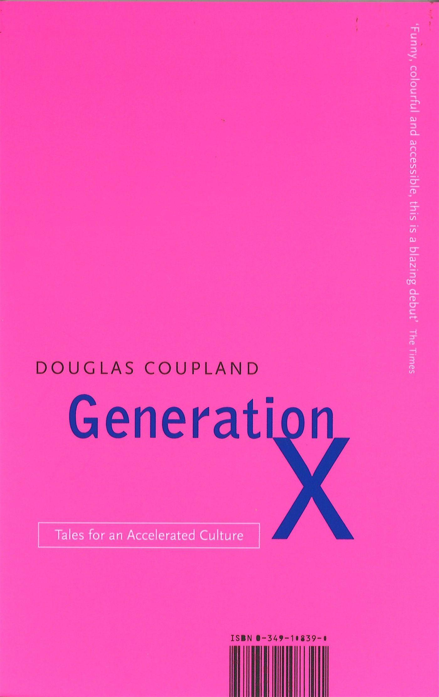 Generation X / Tales for an accelerated Culture / Douglas Coupland / Taschenbuch / VI / Englisch / 1996 / Little, Brown Book Group / EAN 9780349108391 - Coupland, Douglas
